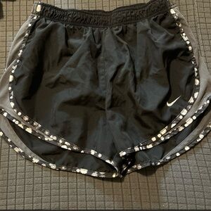 Nike Women's Black and Gray Athletic Shorts